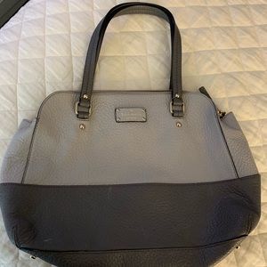 Two Toned Gray Kate Spade Computer Bag.